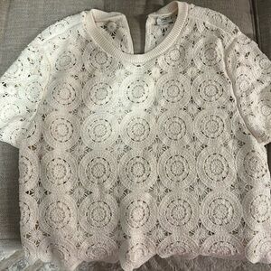 White crochet top